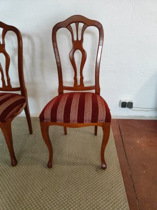 Juego de 2 sillas de comedor de madera
