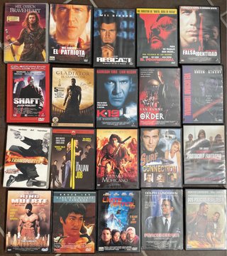 Lote 15 Películas DVD Acción y Aventura