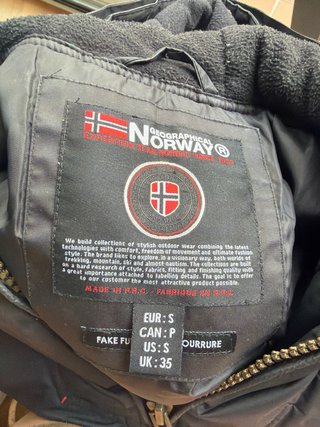 Chaqueta Geographical Norway Negra