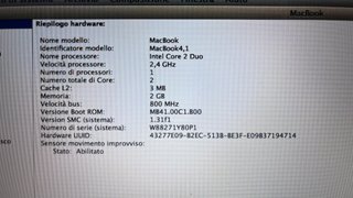 MacBook Bianco 13 2008 (A1181)