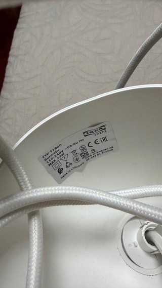 Lámpara colgante geométrica blanca