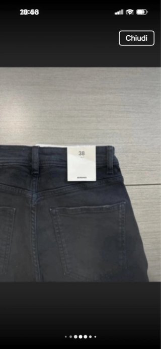 Jeans corti uomo neri   44 taglia