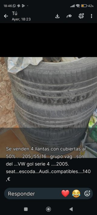 Llantas 205/55/16 Grupo VAG (VW, Audi, Seat)