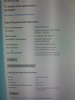 Ordenador HP Negro