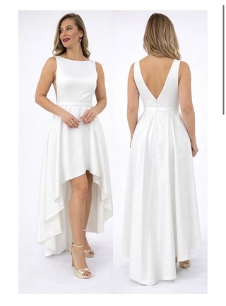 Vestido blanco muy elegante, ideal para boda civil