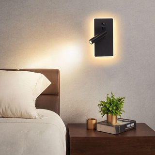 2x Aplique LED lectura con interruptor Airtwesd
