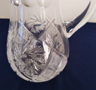 Caraffa Brocca Cristallo Boemia Versatoio
