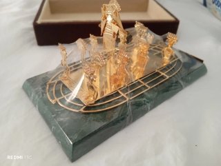 Réplica Balsa  Museo del Oro Bogotá bañada oro 24k