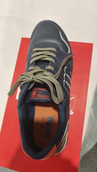 Zapatillas Mustang Talla 45 Azul/Naranja