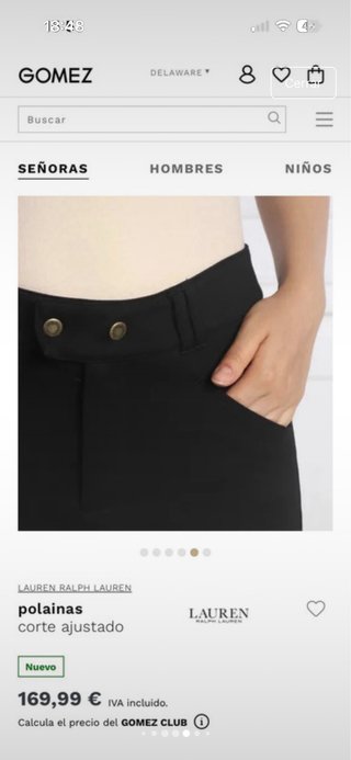 Pantalón de equitación Ralph Lauren Talla L