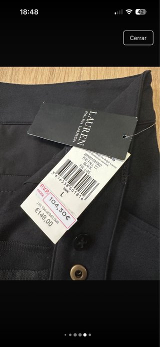 Pantalón de equitación Ralph Lauren Talla L
