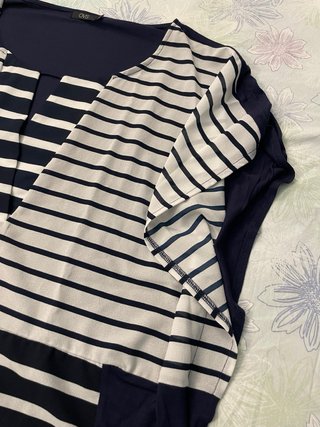 Blusa Righe Blu Bianco OVS Curvy