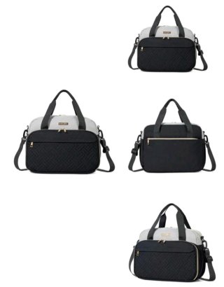 Bolso para Carro Bebé Gris Acolchado, como nuevo