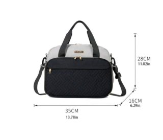 Bolso para Carro Bebé Gris Acolchado, como nuevo