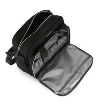 Bolso para Carro Bebé Gris Acolchado, como nuevo