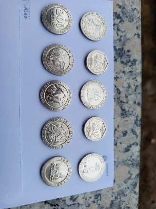Lote de 10monedas 200 Pesetas España