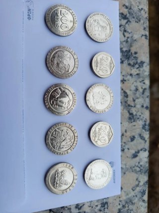 Lote de 10monedas 200 Pesetas España