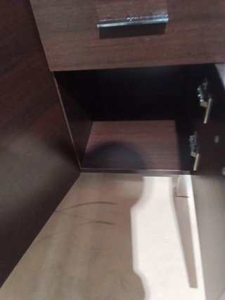 Mueble de baño madera y cerámica 100x45x83cm