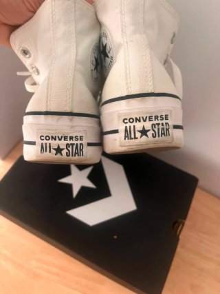 Converse Bota Plataforma Blanca Talla 35