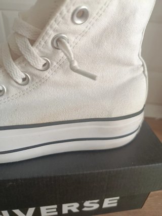 Converse Bota Plataforma Blanca Talla 35