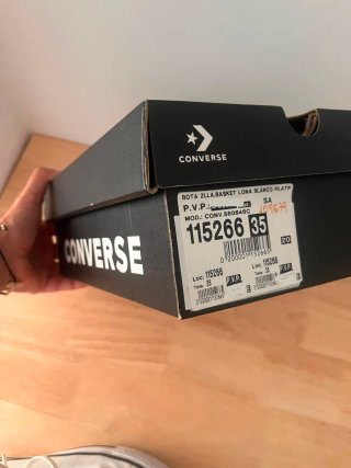 Converse Bota Plataforma Blanca Talla 35