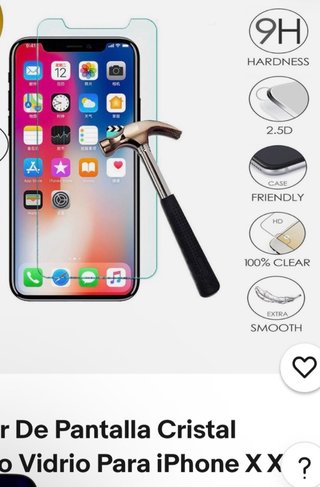 Protector pantalla iPhone x