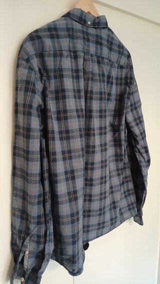 Camisa de cuadros Dockers azul y gris