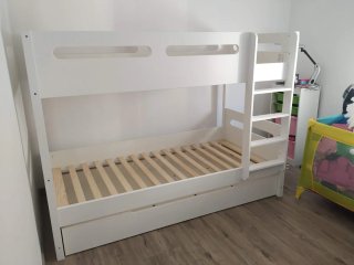 Litera Blanca de madera