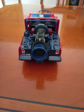 Juguete Vehículo Militar Rojo y Azul de colección