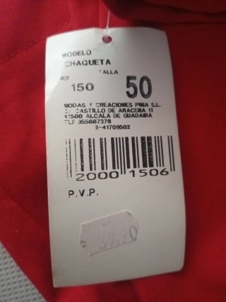 Chaqueta roja elegante