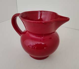 Brocca Caraffa Ceramica Rossa Vintage
