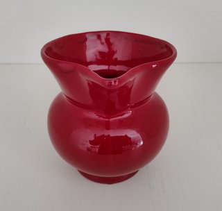 Brocca Caraffa Ceramica Rossa Vintage