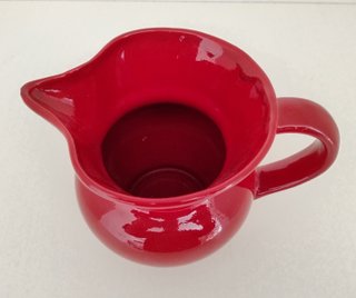 Brocca Caraffa Ceramica Rossa Vintage