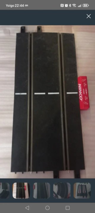Coche Scalextric/Ninco BMW Blanco y Audi Amarillo