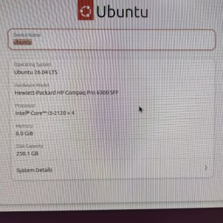 PC HP Compaq Pro 6300 SFF Ubuntu