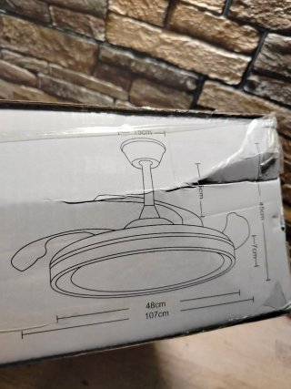 ExtraHouse OMFSD-2007 Ventilador de techo Luz LED