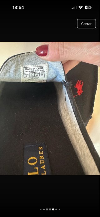 Pantuflas Polo Ralph Lauren Hombre Talla 42