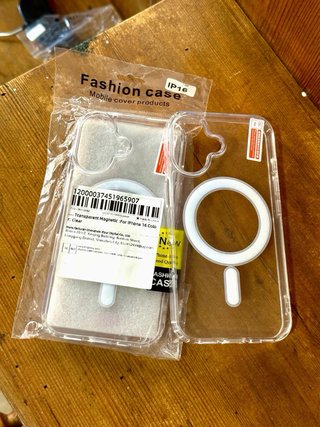 Funda iPhone 16 Transparente MagSafe