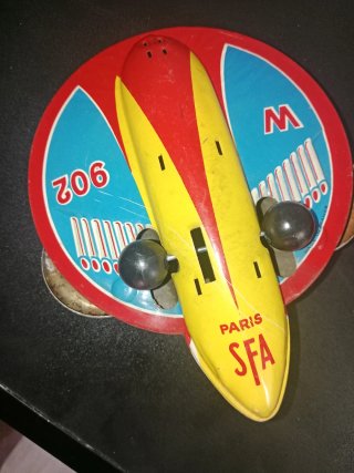 Antiguo Juguete Nave Espacial SFA Paris terre-mars