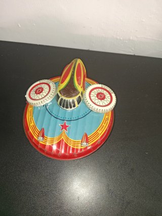 Antiguo Juguete Nave Espacial SFA Paris terre-mars
