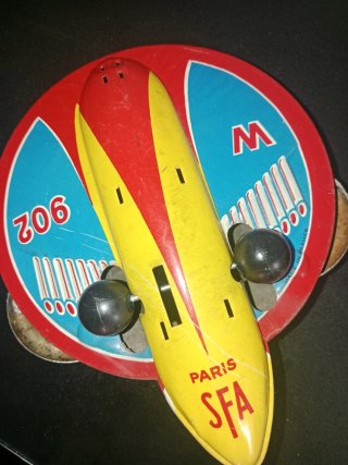 Antiguo Juguete Nave Espacial SFA Paris terre-mars