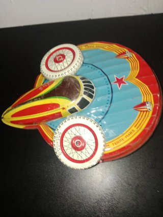 Antiguo Juguete Nave Espacial SFA Paris terre-mars