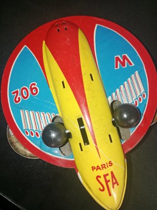 Antiguo Juguete Nave Espacial SFA Paris terre-mars