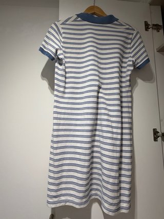 Vestido Lacoste Rayas Azul Blanco Talla 42