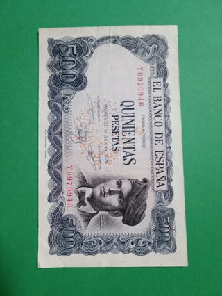 Billete 500 Pesetas 1971 Jacinto Verdaguer