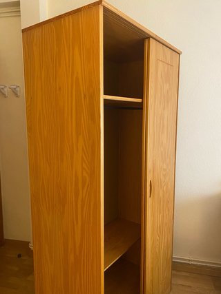Armario madera 2 puertas correderas