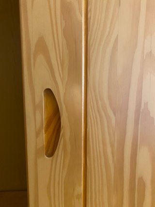Armario madera 2 puertas correderas