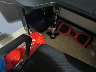 Mesa de ordenador negra