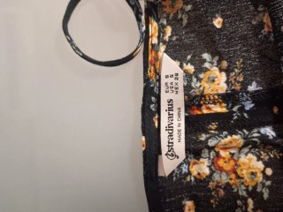 Camiseta tirantes floral Stradivarius Talla S