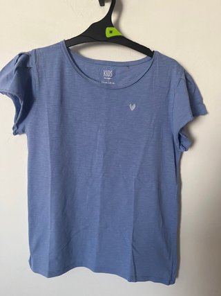 Camiseta azul de manga corta  Talla 15-16 años